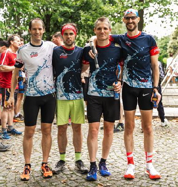 DKB Staffellauf  Sieger24_Herrieder Aquathleten Ingo Hansch, Tobias Fritsch, Thomas Heumann, Matthias Ries