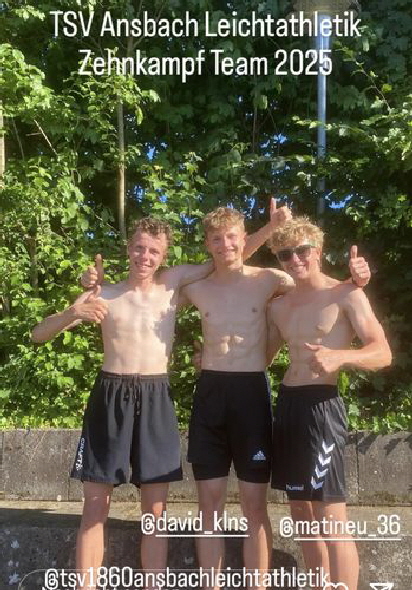 TSV-U20Zehnkampfteam Instagram